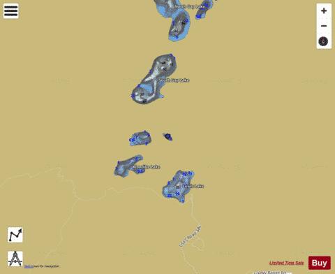 East Klondike Lake depth contour Map - i-Boating App
