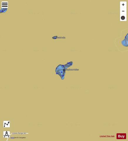 Big Telephone Lake depth contour Map - i-Boating App