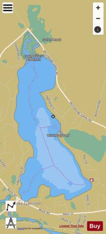 Wickaboag Pond depth contour Map - i-Boating App