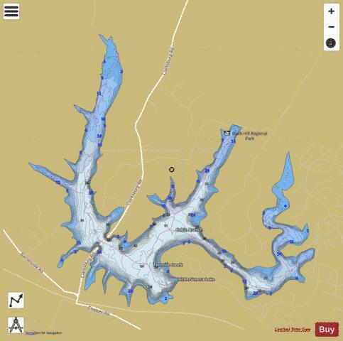 Little Seneca Lake depth contour Map - i-Boating App