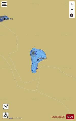 Butler Pond depth contour Map - i-Boating App