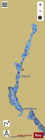 Folly Pond depth contour Map - i-Boating App