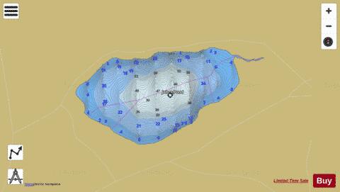 Johns Pond depth contour Map - i-Boating App