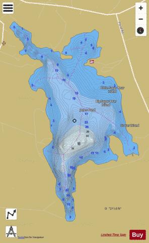 Jones Pond depth contour Map - i-Boating App