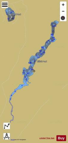 Killick Pond depth contour Map - i-Boating App