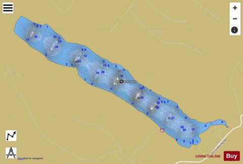 Lambert Lake depth contour Map - i-Boating App