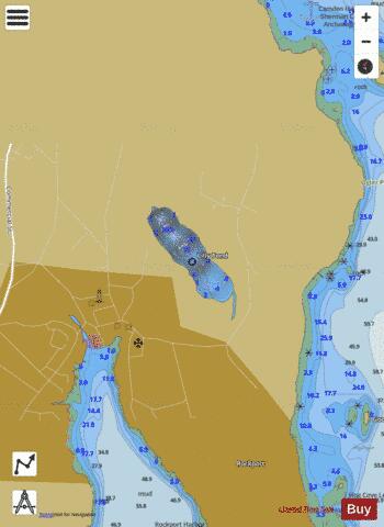 Lilly Pond depth contour Map - i-Boating App
