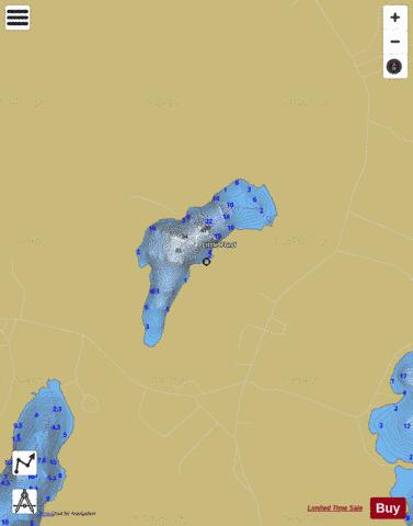 Little Pond depth contour Map - i-Boating App