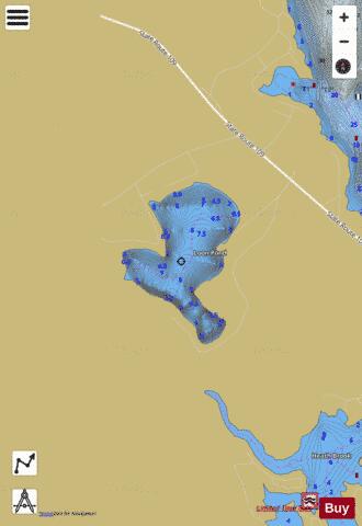 Loon Pond depth contour Map - i-Boating App