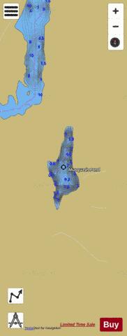 Musquash Pond depth contour Map - i-Boating App