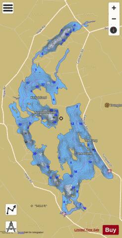 Norton Pond depth contour Map - i-Boating App