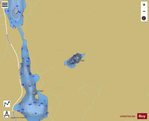 Owl Pond depth contour Map - i-Boating App