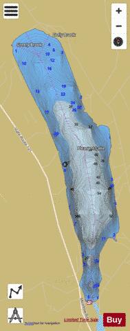 Pleasant Lake depth contour Map - i-Boating App