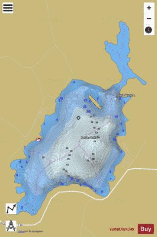 Porter Lake depth contour Map - i-Boating App
