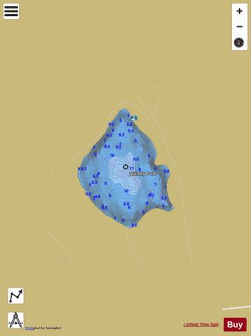 Quimby Pond depth contour Map - i-Boating App