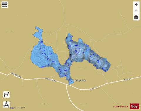 Rock Haven Lake depth contour Map - i-Boating App