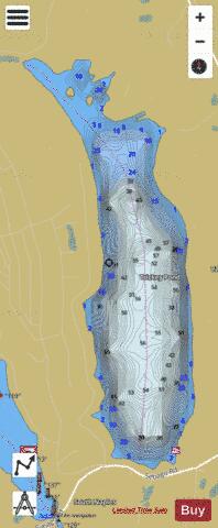 Trickey Pond depth contour Map - i-Boating App