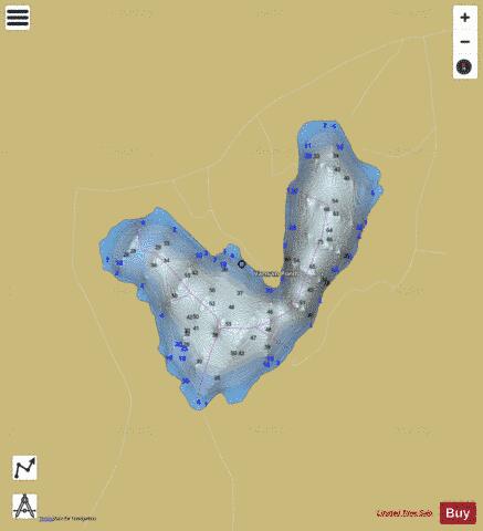 Varnum Pond depth contour Map - i-Boating App