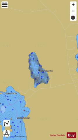Farrington Pond depth contour Map - i-Boating App