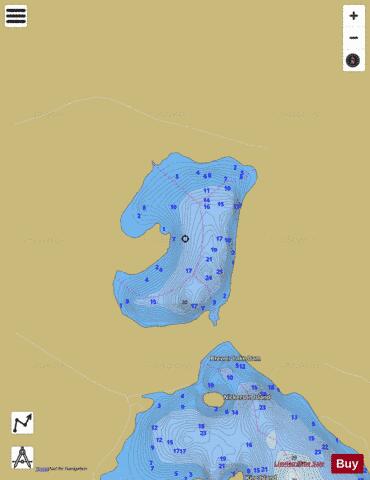 Fields Pond depth contour Map - i-Boating App