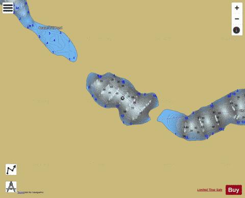Portage Pond depth contour Map - i-Boating App
