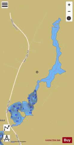 Upper Mason Pond depth contour Map - i-Boating App
