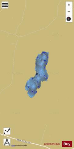 Windsor Pond depth contour Map - i-Boating App