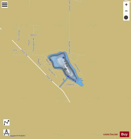 Garver Lake depth contour Map - i-Boating App