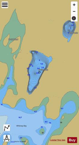 Parish Lake depth contour Map - i-Boating App
