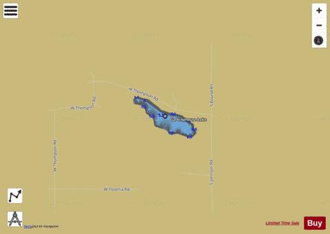 Garkinghouse Lake depth contour Map - i-Boating App