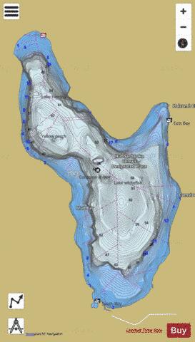 hubbard lake fishing map mi chart nautical depth michigan charts maps gpsnauticalcharts app contour