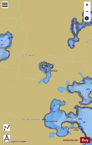 Dutch Lake depth contour Map - i-Boating App