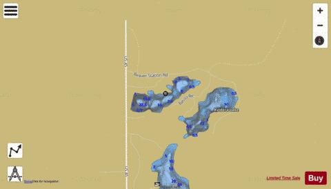 Beaver Station Lake depth contour Map - i-Boating App