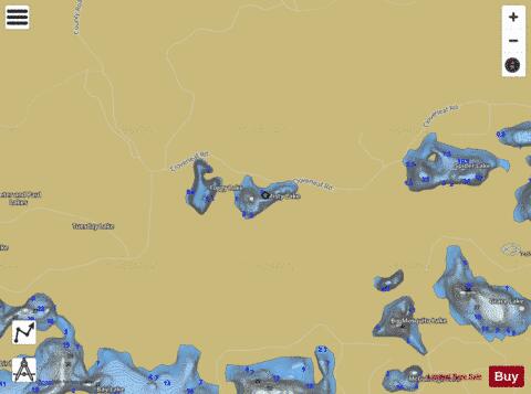 Misty Lake depth contour Map - i-Boating App