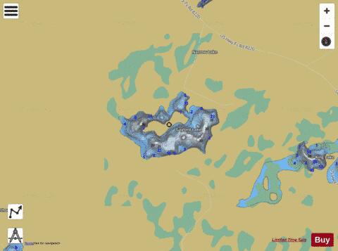 Gaylord Lake depth contour Map - i-Boating App