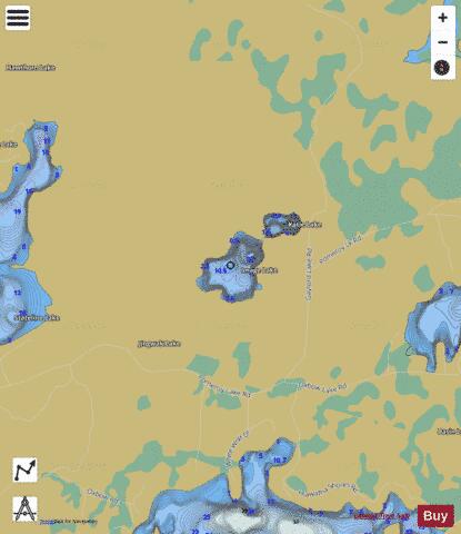 Image Lake depth contour Map - i-Boating App