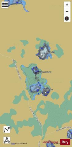 Little Trail Lake depth contour Map - i-Boating App