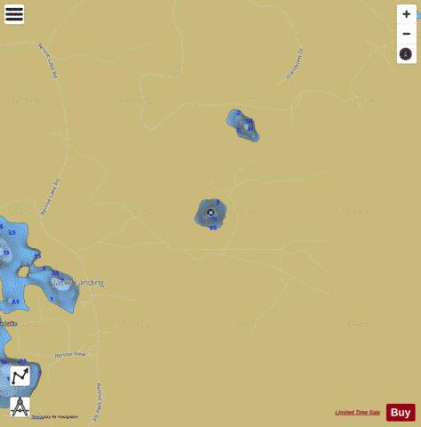 Muncie Lake #4 depth contour Map - i-Boating App