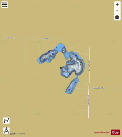 Cub Lake depth contour Map - i-Boating App