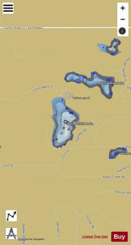 South Selkirk Lake depth contour Map - i-Boating App