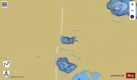 Price Lake depth contour Map - i-Boating App