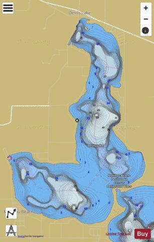 Devils Lake Fishing Map Us Mi 46 45 Nautical Charts App