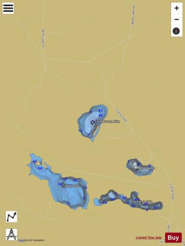 Camp Seven Lake depth contour Map - i-Boating App
