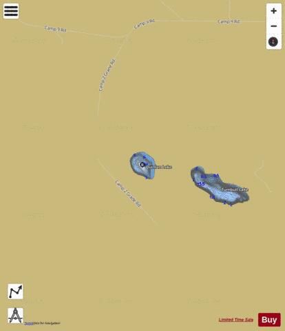 Quinlan Lake depth contour Map - i-Boating App