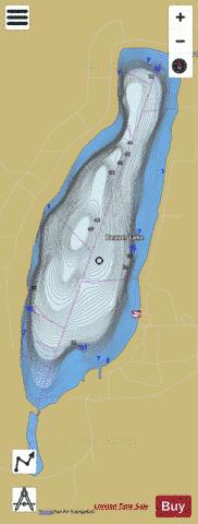 Beaver Lake depth contour Map - i-Boating App