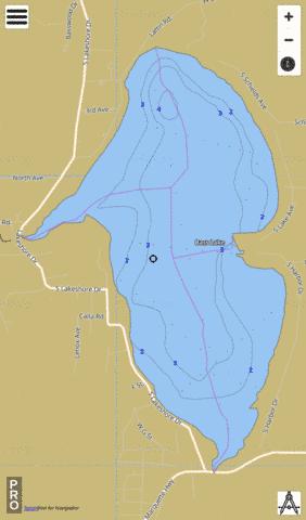 Bass Lake Fishing Map Us Mi 53 63 1 Nautical Charts App