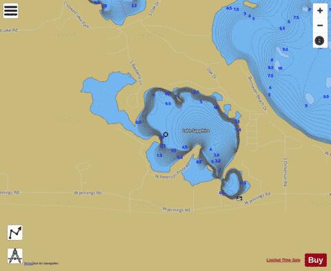Sapphire, Lake depth contour Map - i-Boating App