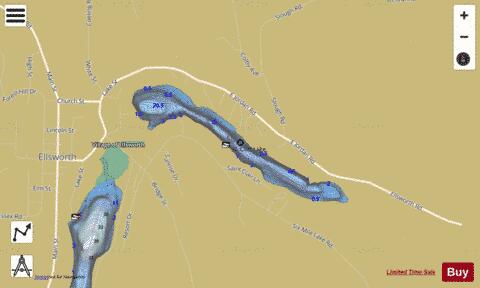 Saint Clair Lake depth contour Map - i-Boating App