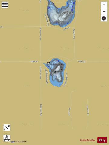 Englewright Lake depth contour Map - i-Boating App