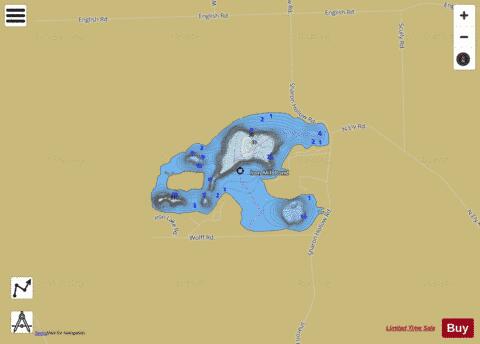 Iron Mill Pond depth contour Map - i-Boating App